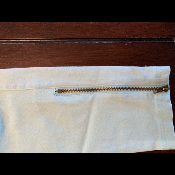 Beulah Mint Green Moto Jeggings - Picture 2 of 8